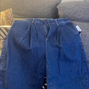 We The Free Dark Blue Denim Trousers